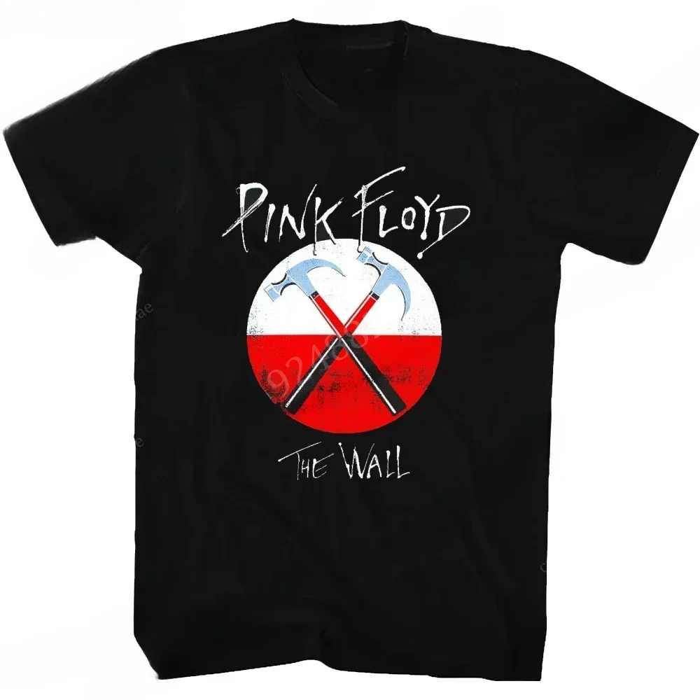 The PinK FloydS The Wall T Shirt Men menHard Rock Band Cotton Short Sleeve Tee Shirt Hip Hop Clothes Vintage Tops  Streetwear