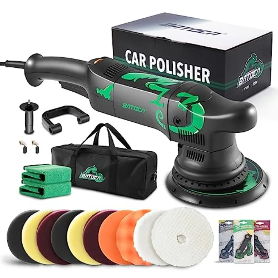

Dual Action Polisher Auto Buffers and Polishers DA Buffer for Car Detailing 6 Inches and 700w Random Orbital 6 Variable