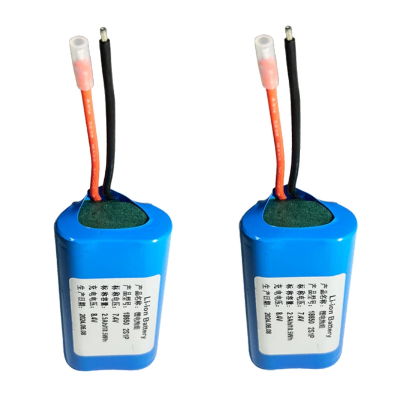 18650 7.4V 2500mAh 12C Capacity 2S1P New General-purpose High-Drain Li-ion Battery Pack for Power-Dense Design High-Performance