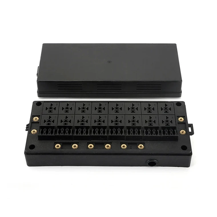 24 Way Fuse Relay Box Kit with 16 Relays 24 Fuses for Car Truck RV Electrical Circuit Protection