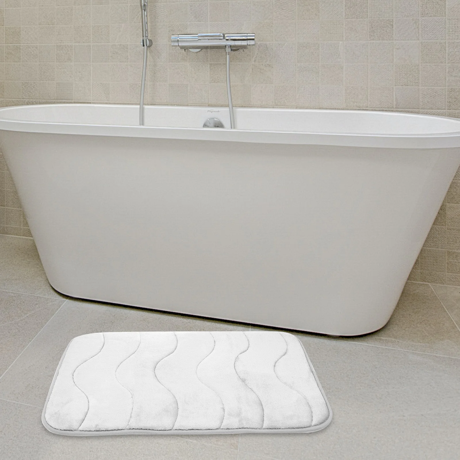 

Absorbent Anti-Skid Floor Mat Bathroom Decorative Pad Non-Slip Door Carpet Indoor Outdoor Use Quick Dry Soft Touch