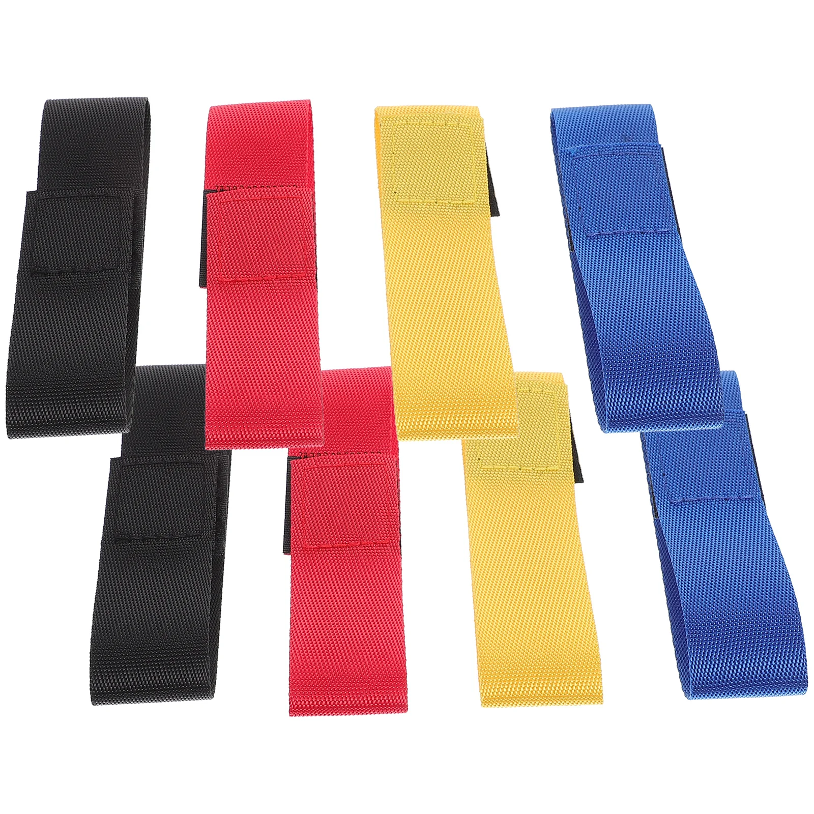 

8 Pcs s Anti slip Fixed Sports Sleeve Softball Straps Sleeve Straps Black Red Blue Yellow 2 Each Practical Hair Tools