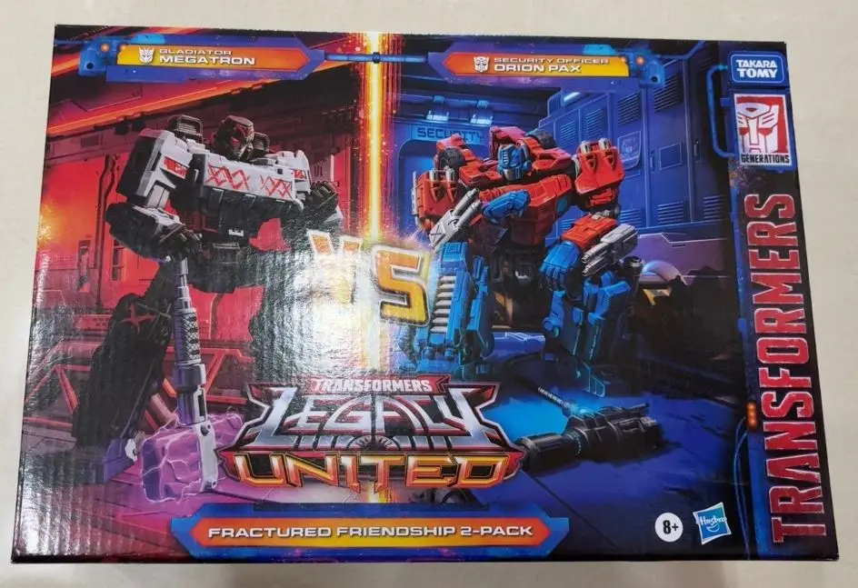 Juguetes de transformación 2024 SDCC exclusivo Heritage Joint Crack amistad Megatron Orion Pax personaje de acción modelo juguete Hobby regalo