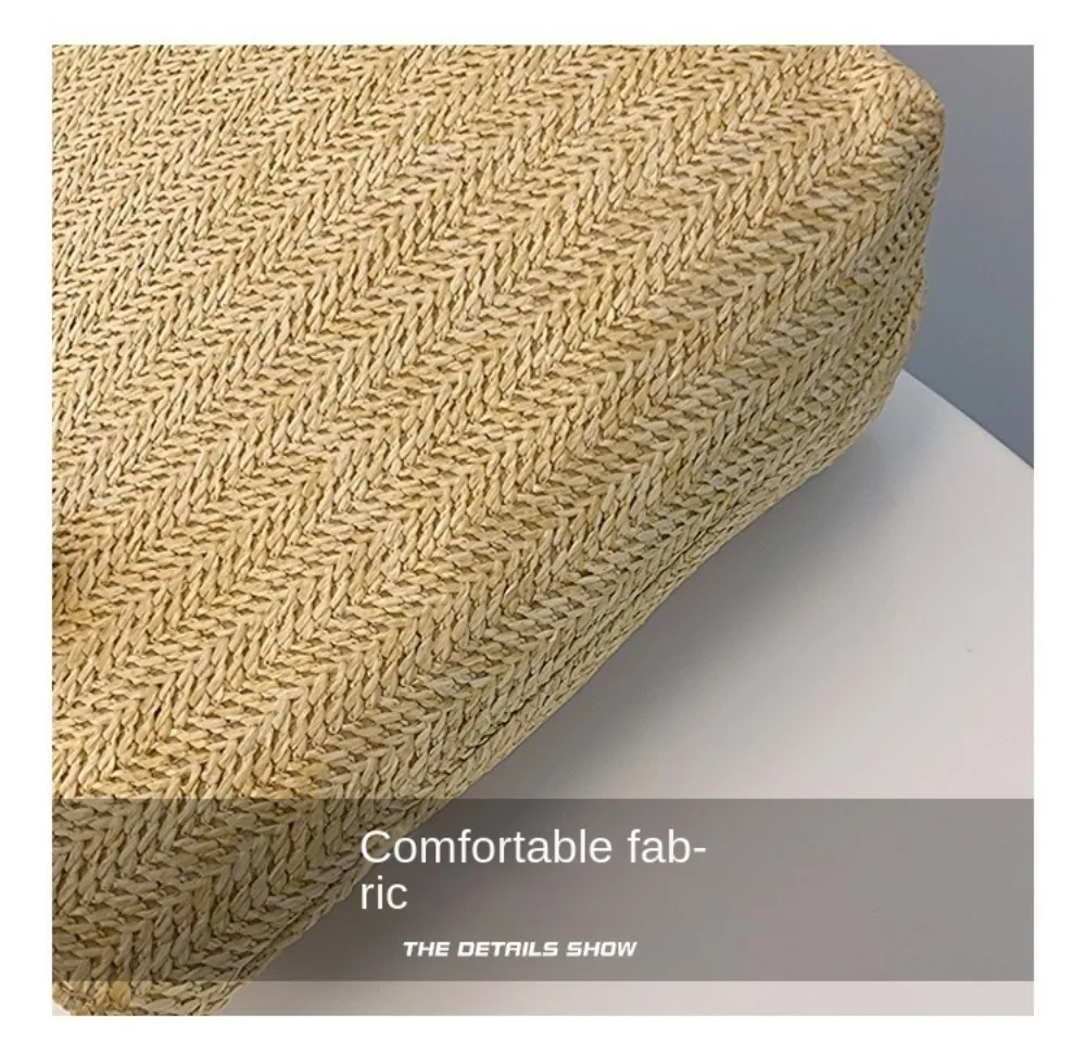 Neue Sommer-Strandtasche mit Großer Kapazität, Raffia Boho Schultertasche, Henkeltasche für Damen – Detail 6