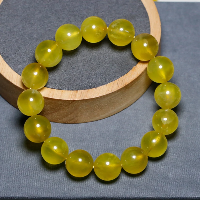 Natural Prehnite Ice-like Moisturizing Bracelet Female Bracelet Female One Item One Picture Gift Jewelry for Girls