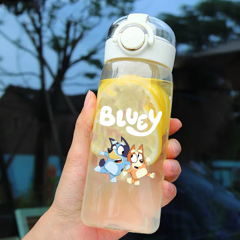 

Blueyi аниме прозрачные соломенные чашки для воды мультфильм Бинго Спорт на открытом воздухе портативные бутылки для воды для мальчиков и девочек принадлежности для питья подарок