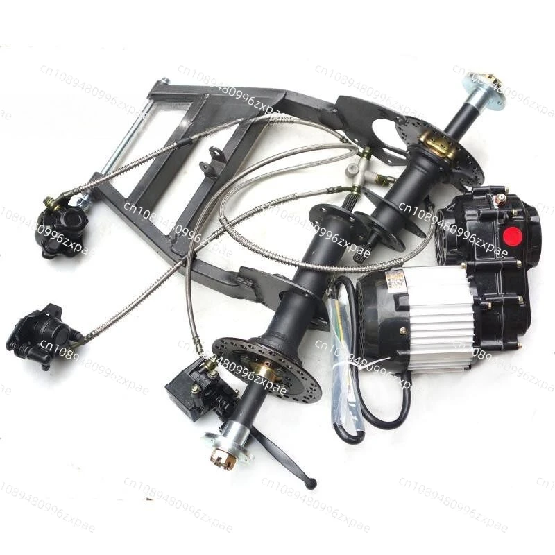 Electric ATV differential shaft drive motor rear axle tooth bag rear fork disc brake 5 inch rain tire