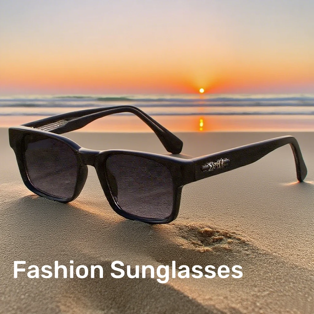 

Unisex Plastic Fashion Square Frame Sunglasses for Street Photography and Beach Trips Driving Accessories Outdoor UV400 Goggles