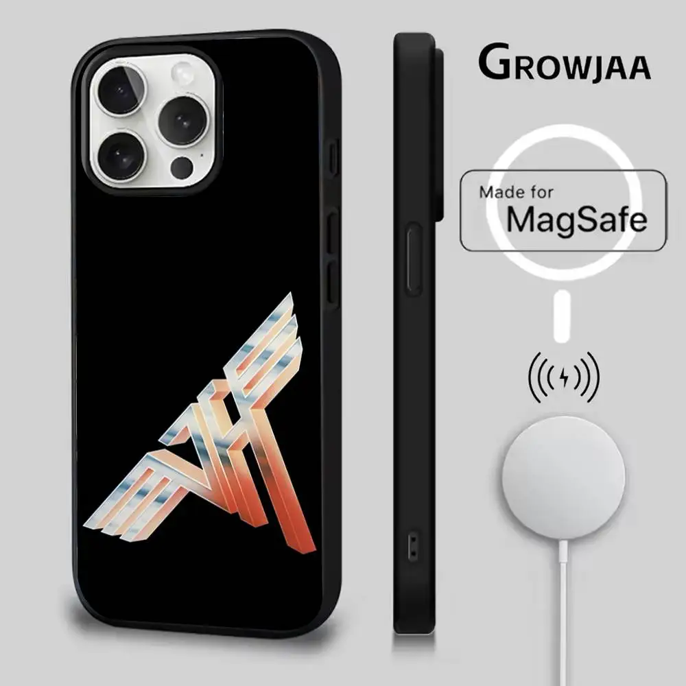 حافظة هاتف E-Eddie Van H-Halen لهاتف iPhone 17,16,15,14,13,12,11,Pro,Max,Plus,Mini,SE4,E شحن لاسلكي مغناطيسي Magsafe #2