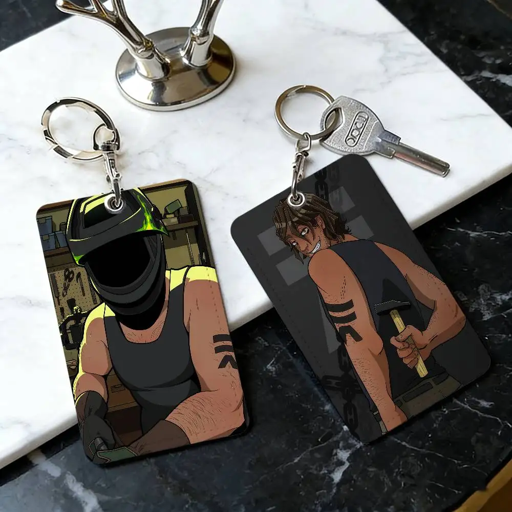 Y-YKMET Strade Game PU Soft Leather Rectangular Key Card  Protection Cover Youth Faion Accory Card Holder