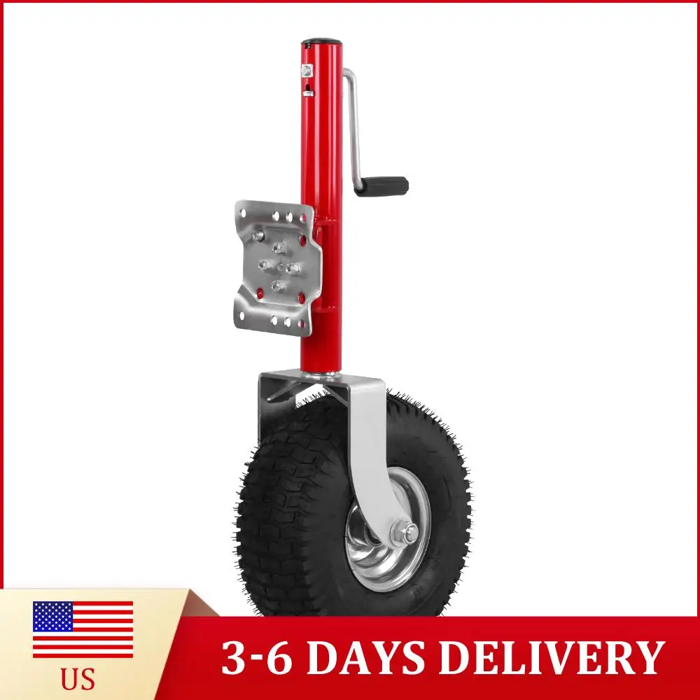 

Trailer Jack with Wheel 2500 Lbs Capacity Beach Boat Trailer Jack 10.2 Inch Lift for RV Boat