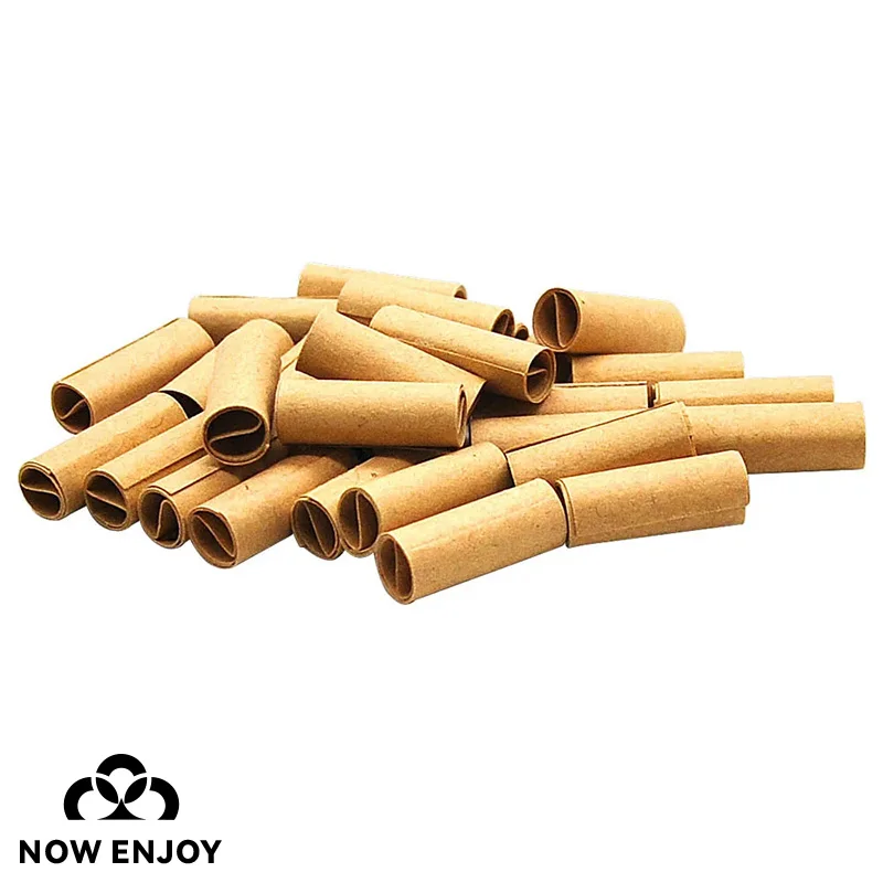 NOW ENJOY 120Pcs 7mm Paper Practical Pre Rolled Pre Rolled Natural Unrefined Slim Smoking Filter Cigarette Accesssories
