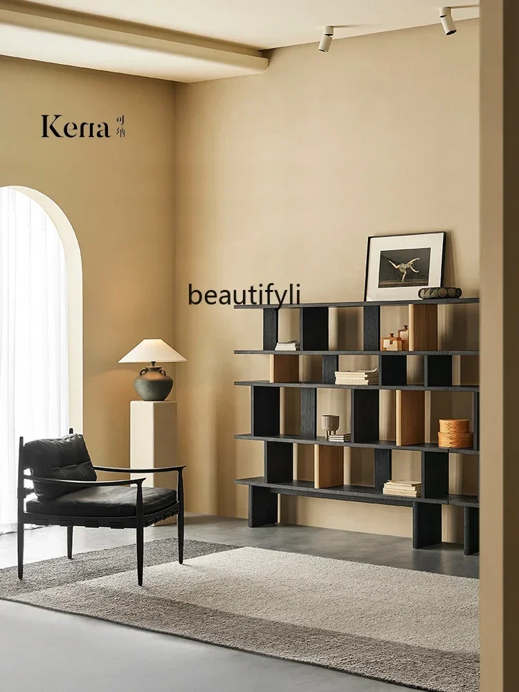 

6239P Solid wood reading bookshelf, floor-to-ceiling integrated against the wall, whole wall bookcase, living room shelf