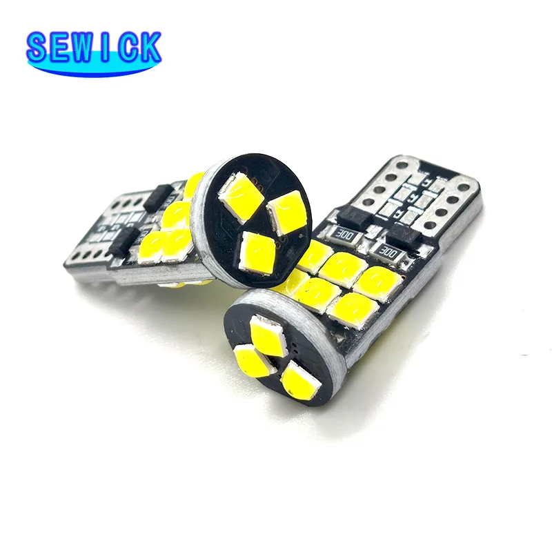 

100x Canbus W5W T10 Led 194 Car Light Signal Bulb Interior Lighting 15Smd Auto DRL Lamp Reading Wedge Door Clearance Light