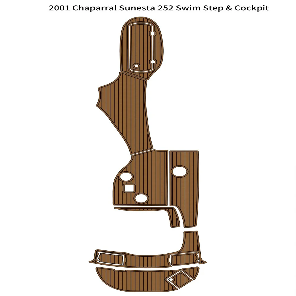 

Swim PlatformCockpit Boat EVA Foam Teak Floor Pad Mat For 2001 Chaparral Sunesta 252