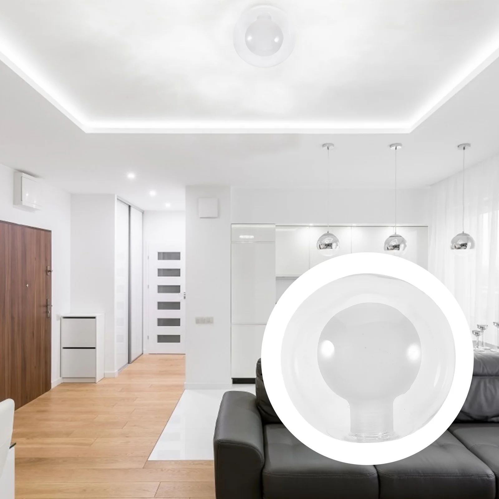 

Decorative Glass Lamp Shade for Pendant Ceiling Light Fixtures Replacement Globe Cover Soft Illumination Stylish Home Decoration