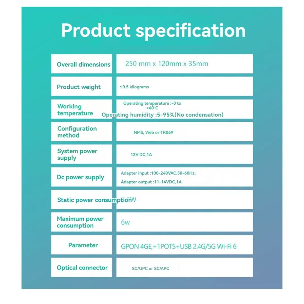 EG8145X6 GPON ONU جيجابت مودم الألياف ثنائي النطاق WIFI6 4GE + 1TEL + 2.4G + 5G WIFI AX3000MPS لـ FiberHome #1