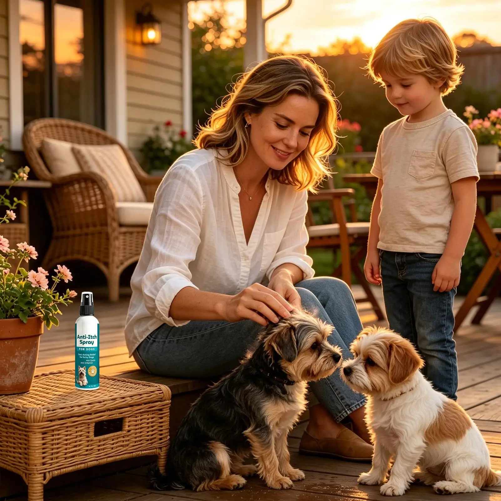 Hundespray gegen Juckreiz, sanft beruhigt gereizte Haut, lindert Juckreiz und Beschwerden, sicher und natürlich für Hunde jeden Alters, Hautpflegespray 120ml – Detail 1