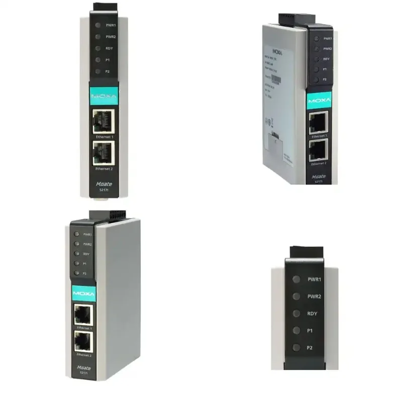 

Industrial 2‑Port Modbus‑BACnet Gateway, MOXA MGate 5217, Easy Setup