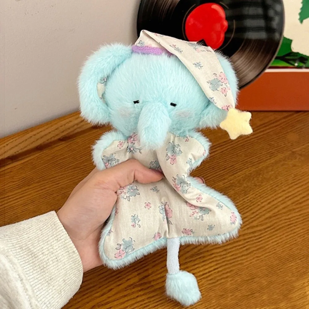 Simulation Elephant Puppet Pendant Fluffy Soft Plush Seal Pendants Kawaii Cartoon Plush Doll Keychain Hanging Ornaments