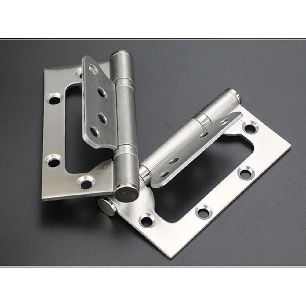 

3 pcs Stainless Steel Quiet Hinges Smooth Ball Bearing Kitchen Cabinet Furniture Mounting Concealed Spring Hinge Hardware