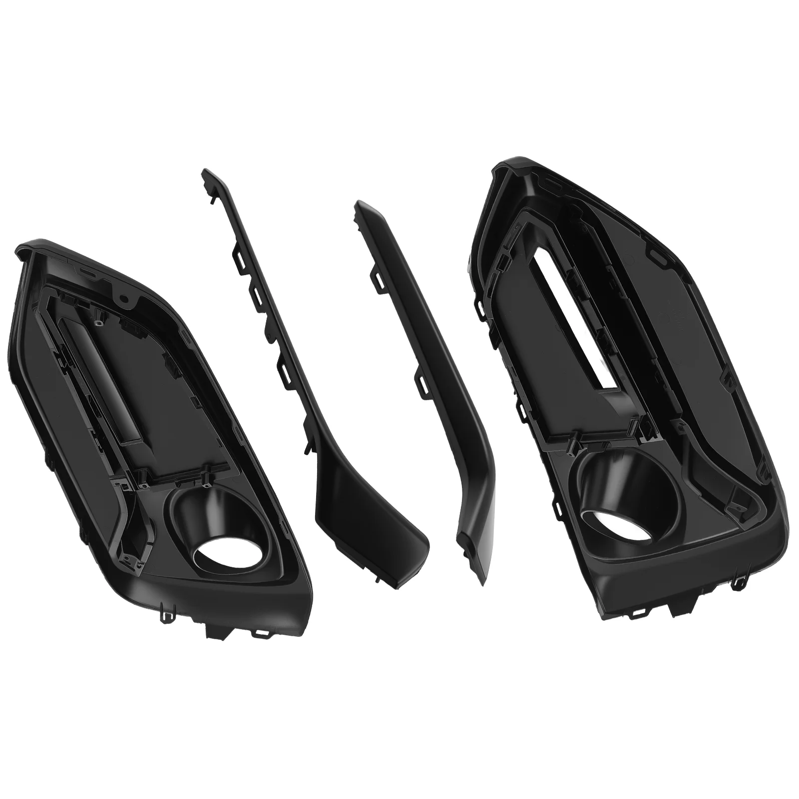 Pair Front Bumper Fog Lamp Grille for Honda Civic Hatchback 17-21 71113TGGA50ZB