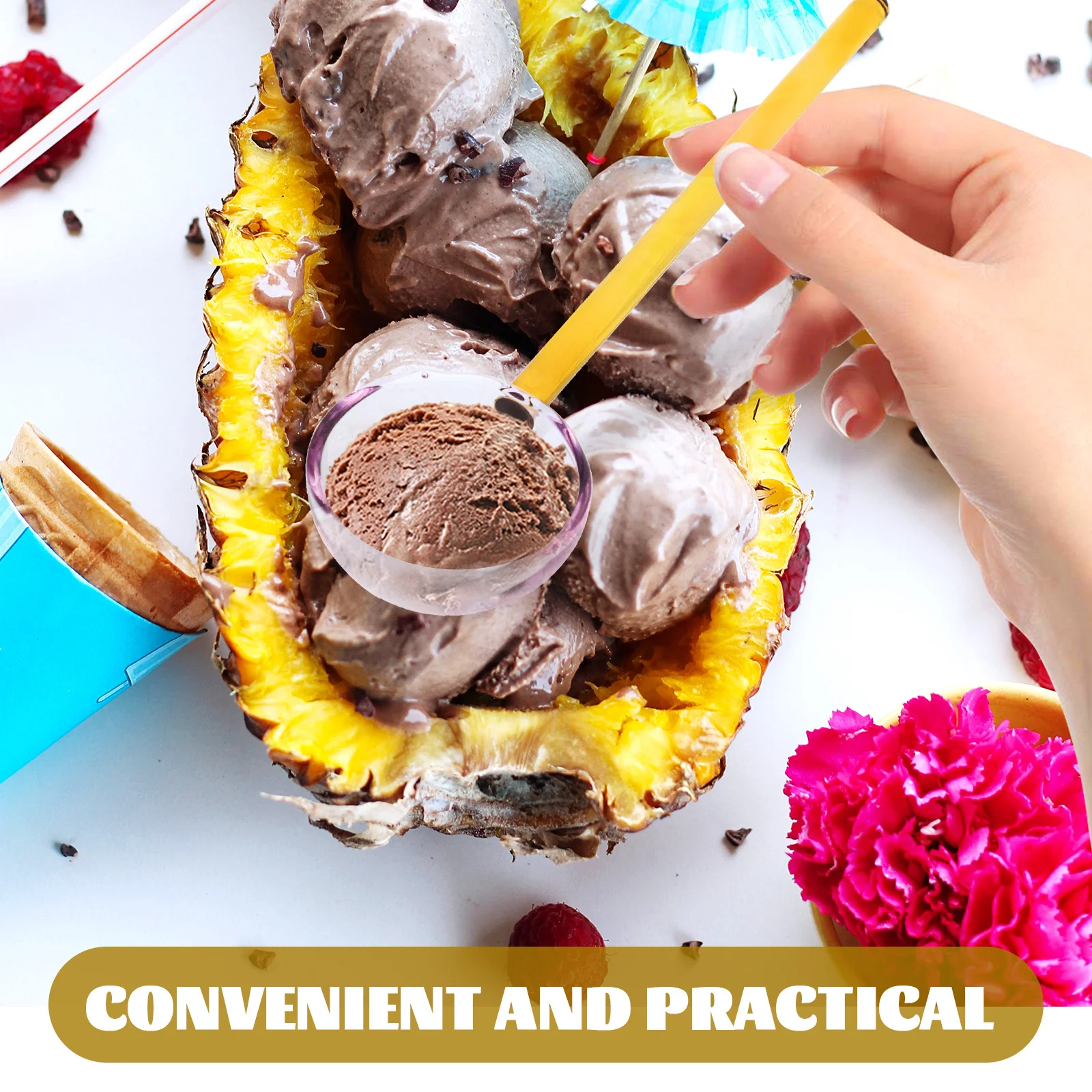 

Dessert Spoon Glass Creative Elegant Design Heat Resistant Borosilicate Long Handle Suitable Home Restaurant Bar Coffee Stirring