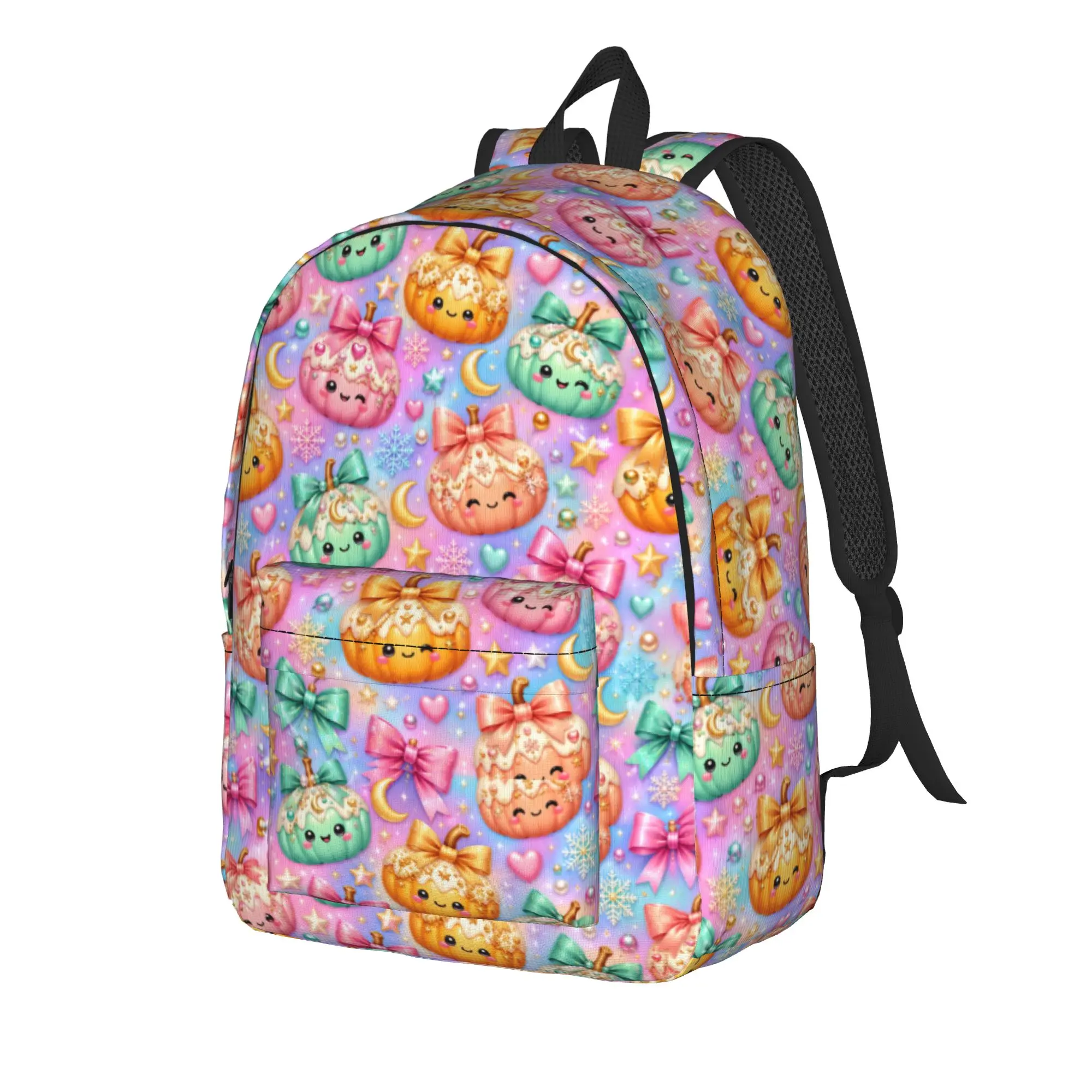 Galaxy Xiaolongbao Bow Backpack  Outdoor Backpacks Boy Girl Style High School Bags Custom Breathable Rucksack