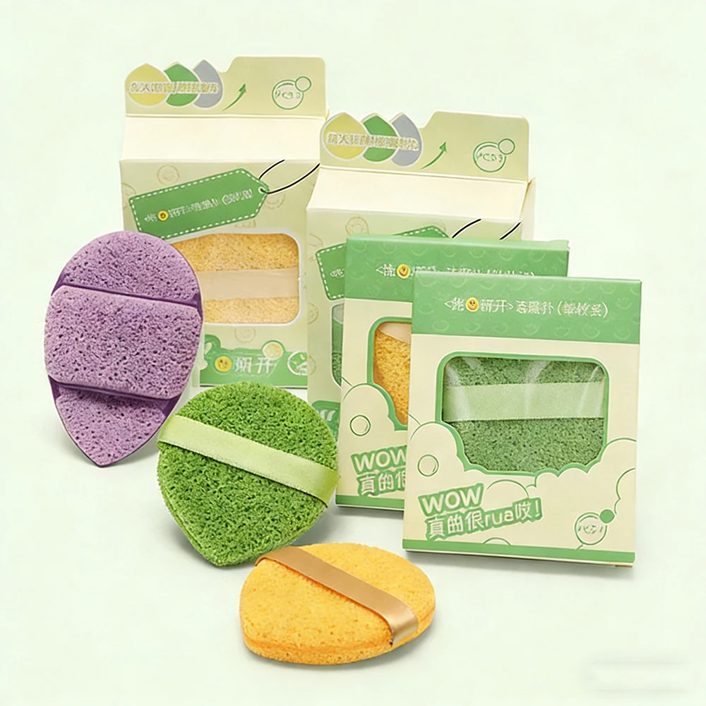 1/3 pçs esfoliante rosto lavagem esponja de limpeza remoção cravo removedor de maquiagem espuma puff ferramenta limpeza profunda poros limpador cuidados com a pele