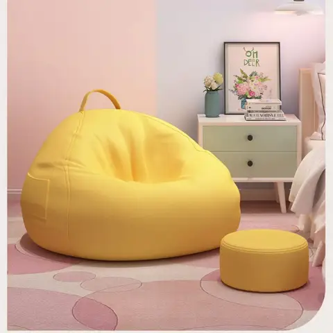 가구 소파 콩 가방 소파 거실 작은 침실 발코니 다다미 등받이 매트 싱글 소파 의자 거실 소파 새로운 스타일