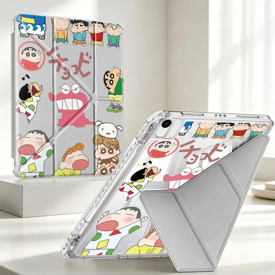 Tablet Case For Samsung Galaxy Tab A9 Plus A8 S9 Plus S10 Lite S7 FE A11 S8 With Pen Slot Cover Crayon S-ShinChanS Radish 4