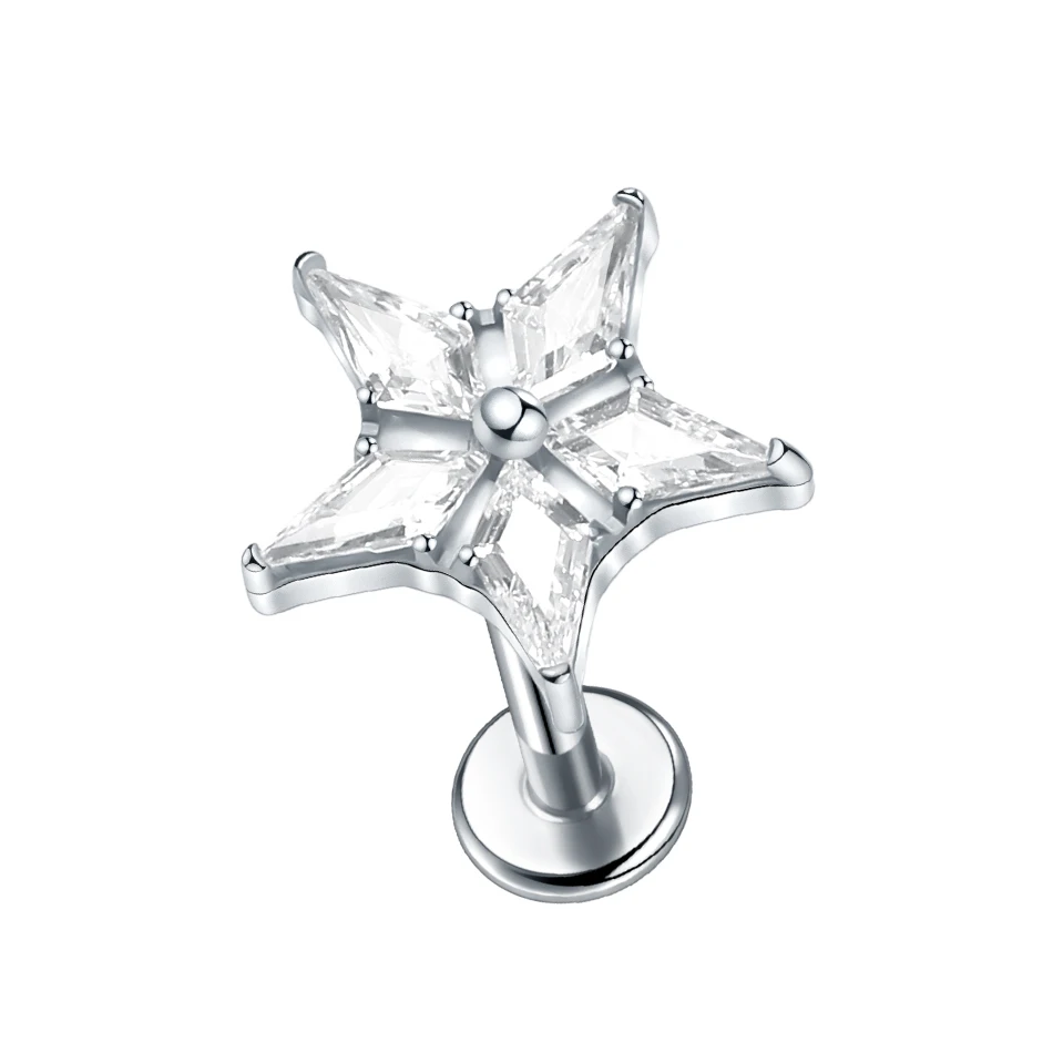 G23 Titanium Ear Tragus Cartilage Helix Piercing Stud