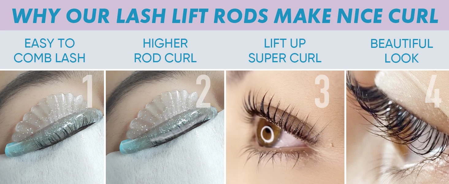 PERMANIA 5 Paar C-Curl Silikon-Wimpernformer, Wiederverwendbare Wimpernlifting-Pads, Wimpernlifting-Werkzeug – Detail 5