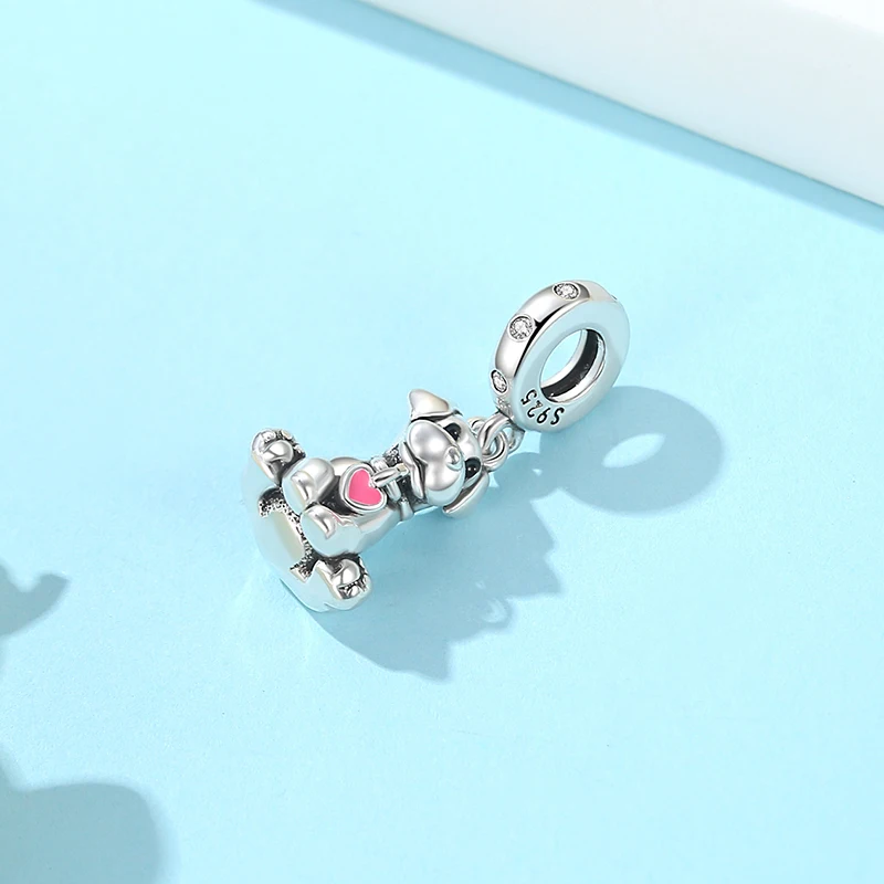 925 Sterling Silver Paw Charm 4