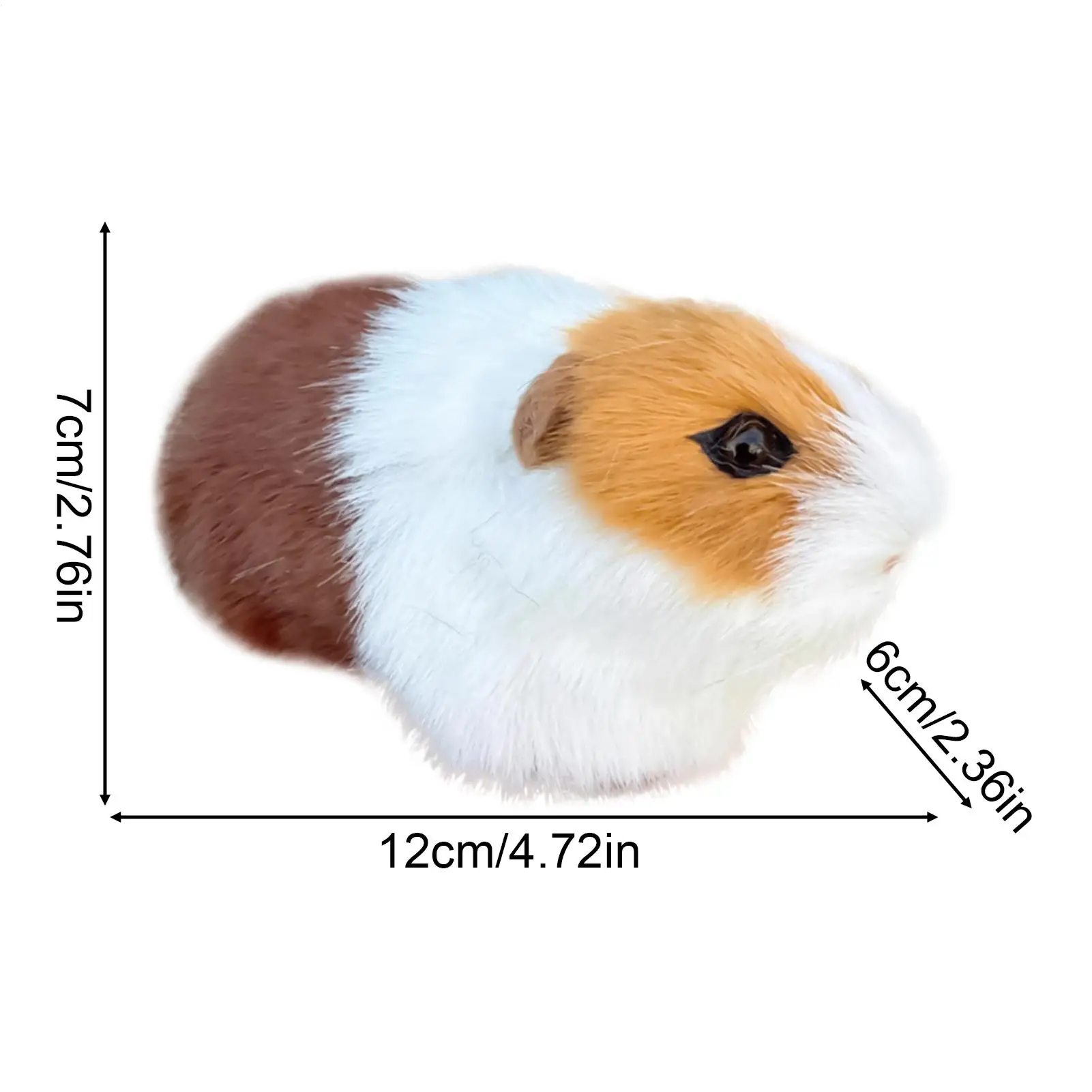 Gevulde hamster Realistische schattige zachte knuffelpop Leuke hamster pluche knuffeldier voor metgezel Comfort Kids Pet Lovers