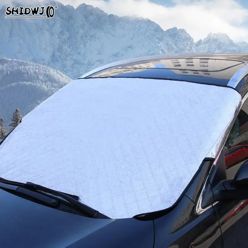 Winter Car Windshield Cover Sun Snow Ice Cover Dustproof Anti-frost Anti-fog UV Protection Snow Cover Car Accessories