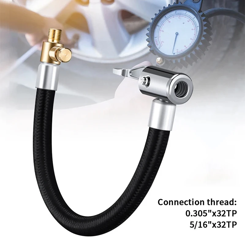 Auto Reifen Inflator Schlauch Tragbare Reifen Inflation Rohr Auto Reifen Inflator Verlängerung Schlauch Hochdruck Reparatur Zubehör – Detail 2
