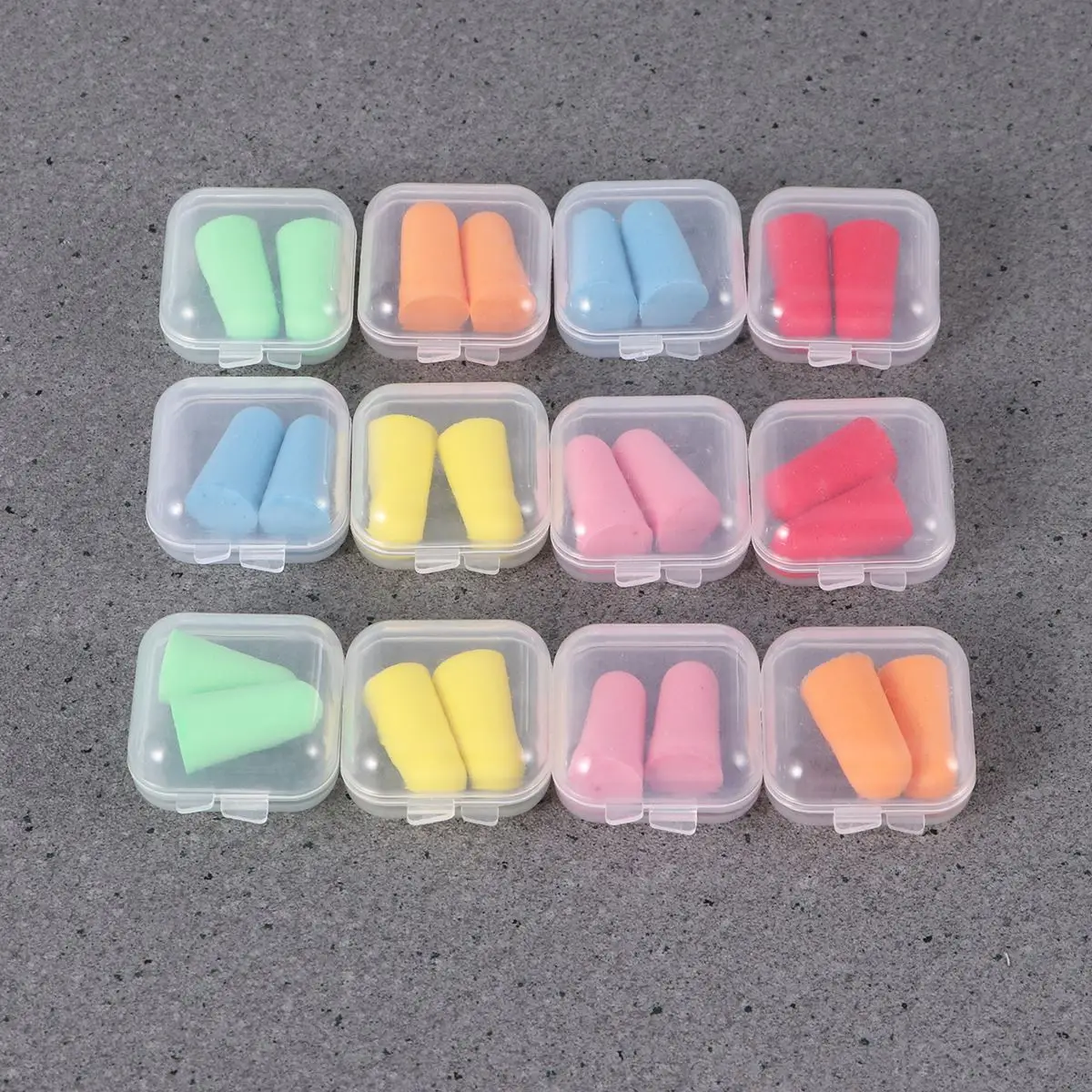 

6/12 Boxes Anti-Noise Earplugs Soundproof Sleeping Ear Plugs Soft Slow Rebound Noise Reduction Universal Hearing Protector