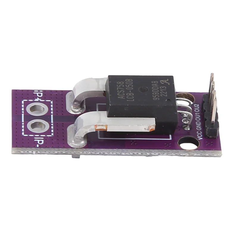 ACS758 ACS758LCB-050B Current Module Linear Hall Current Sensor PFF-T Current Detection 3-5V 50A Durable Easy To Use