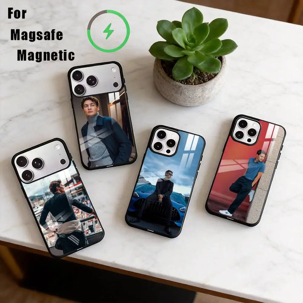 

G-George Russell Phone Case For iPhone17,16,15,14,13,12,11 Plus,Pro Magnetic For Magsafe Wireless Charging