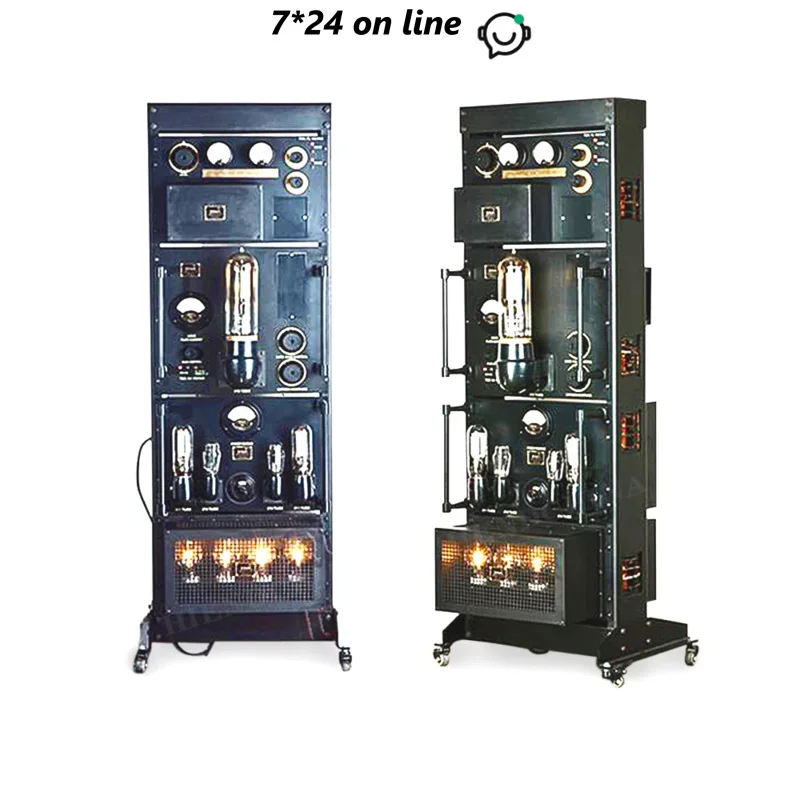 Amplificador de tubo magnético de linha Som analógico LM-212 Mono Amplificador de tubo de vácuo de extremidade única Amplificador de potência - Versão de duplicação WE