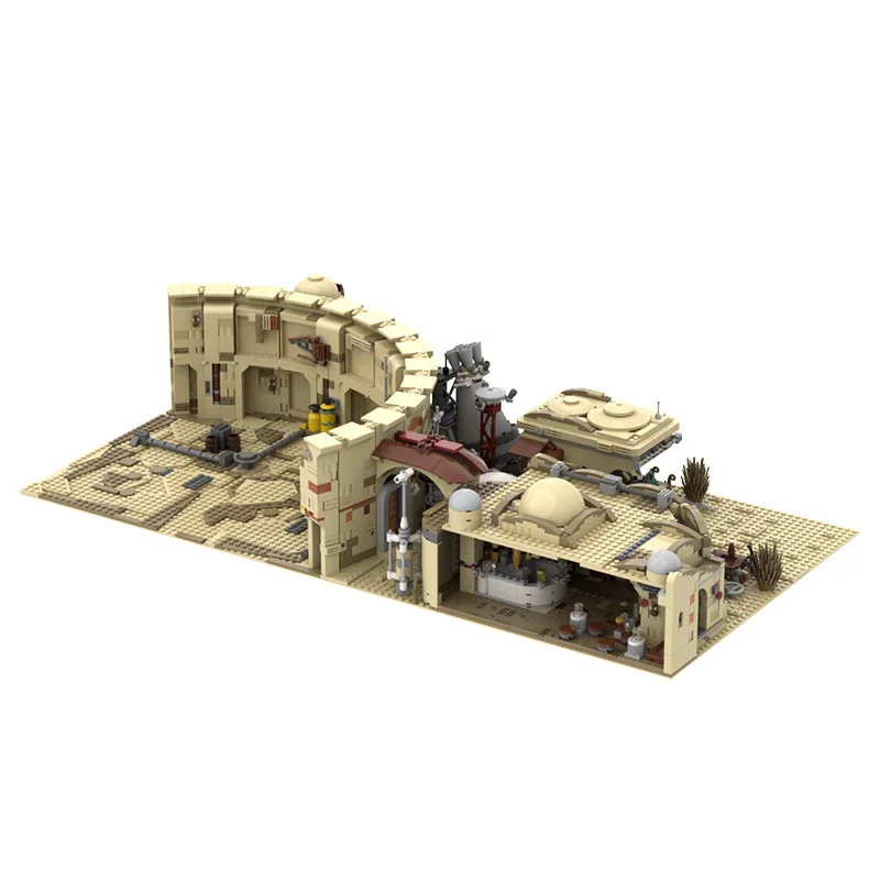 MOC Space Series Wars Desert Village Model Eisley-Cantina Slums Home  Building Blocks Escape Jedha Bricks DIY Toy Children Gifts