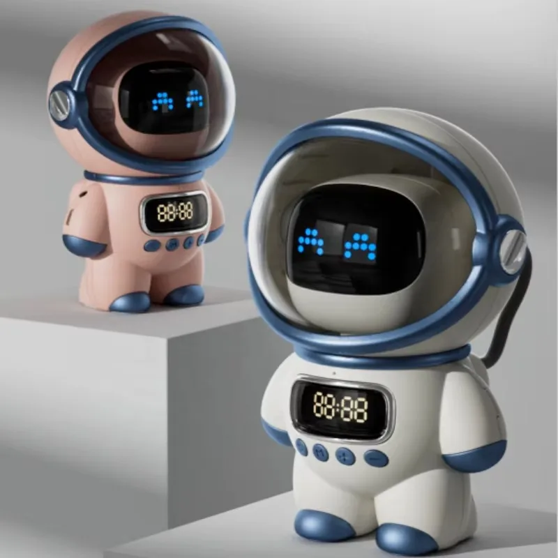 

2026 New Style Astronaut Design Wireless BT Speaker FM Radio TF Card LED Table Lamp Gift Sleeping Help Night Light