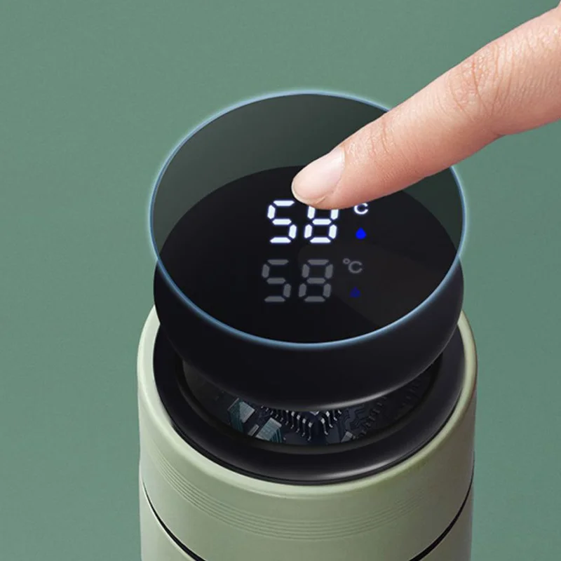 Xiaomi Youpin-Tasse Thermique Intelligente avec Affichage de la Température, Thermos de Voiture en Acier Inoxydable 304, Bouteille d'Eau Chauffante Longue Durée