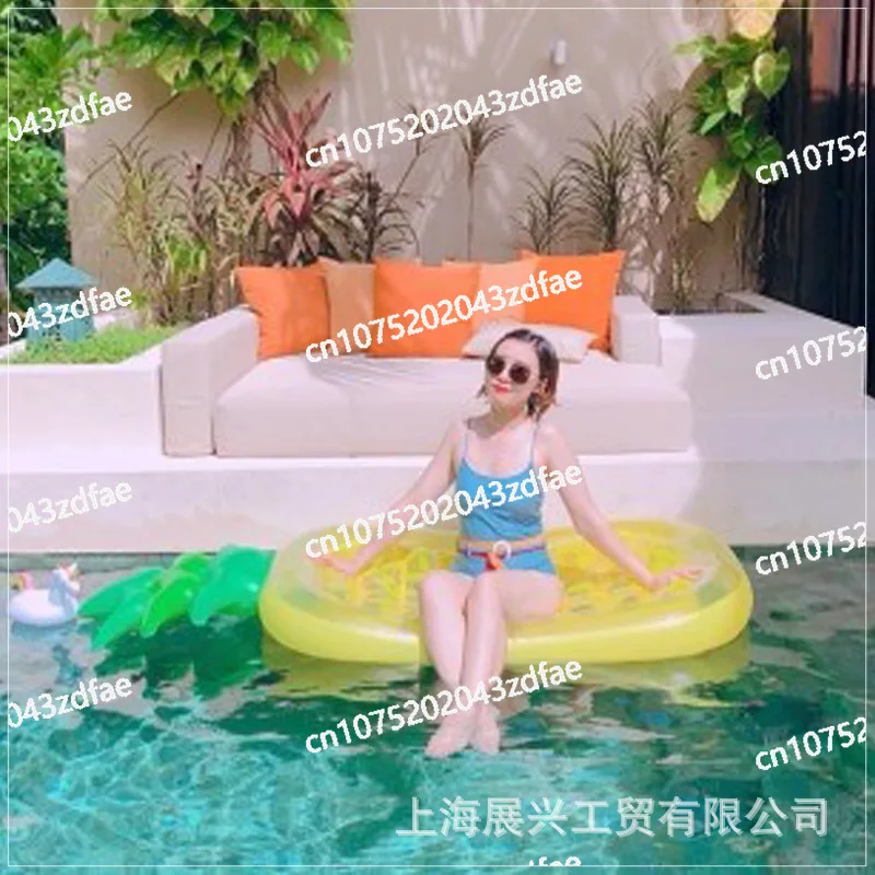 Inflatable PVC Water Floating Row, Adult Large Pineapple Floating Row Wholesale