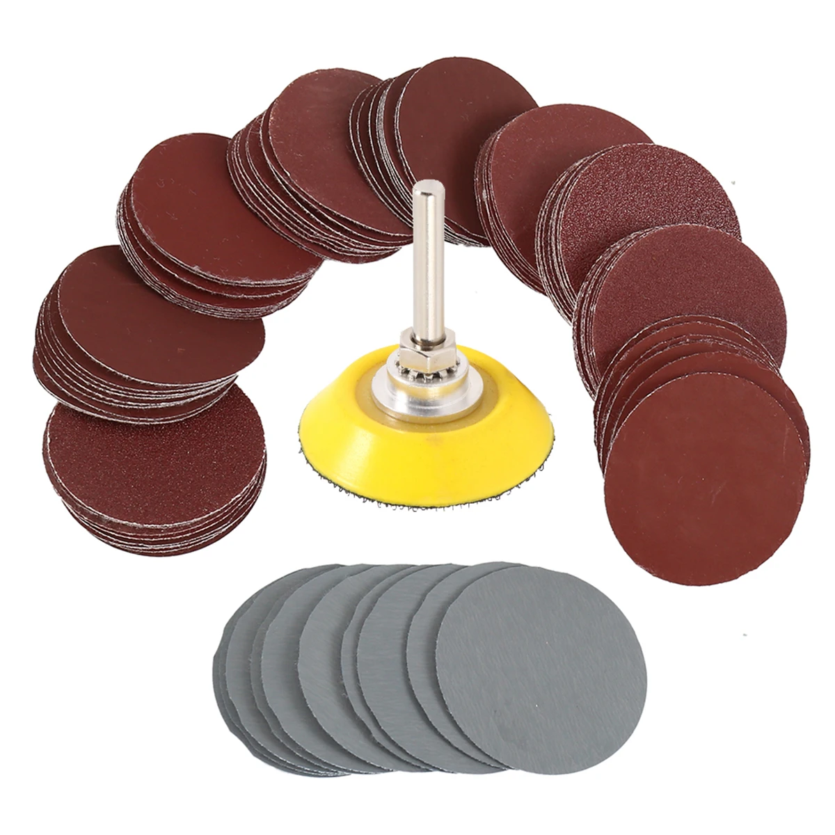 Discos de Lixamento com Gancho de Fixação de Broca Loop Backing Pad para Angle Lixa Grit Pol 803000 Grit de Broca 100 Pcs