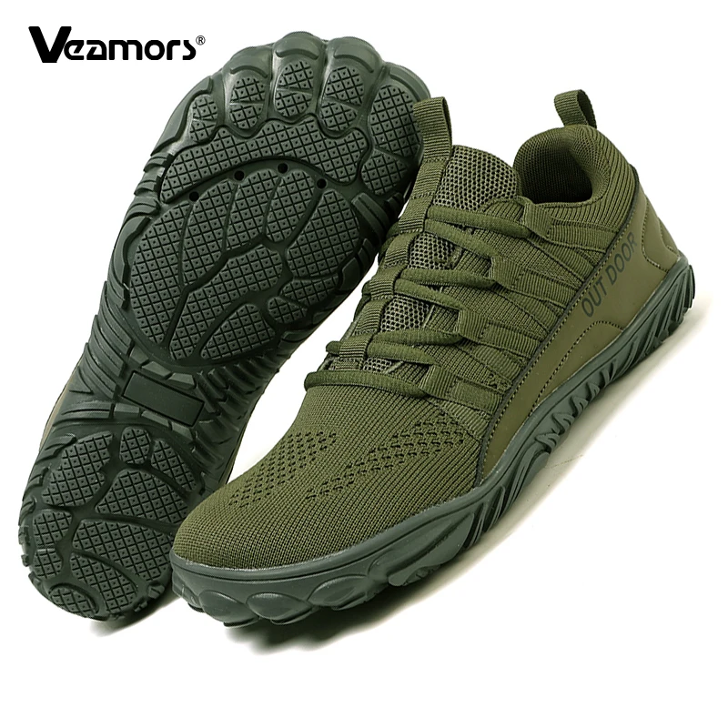 

Breathable Mesh Hiking Shoes Men's Elastic Non-slip Outdoor Trekking Sneakers Wear-resistant Casual Sports Shoes Camping Fitness