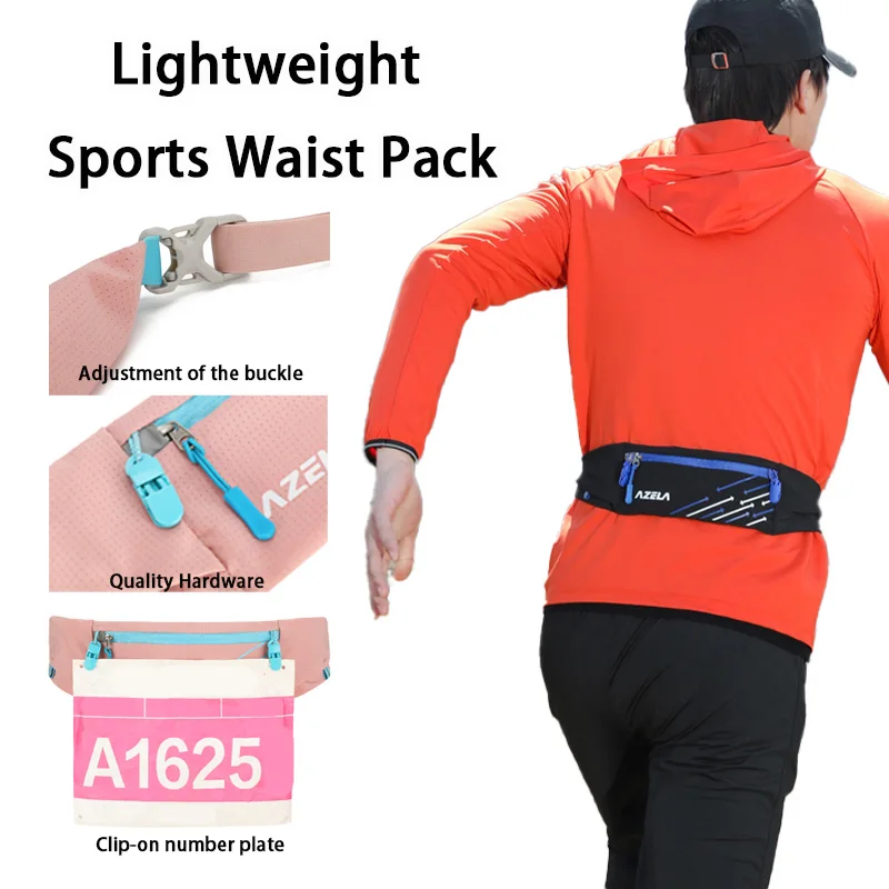 

Легкие поясные сумки для бега на открытом воздухе для мужчин и женщин с одинаковыми прочными поясными сумками для марафона, которые можно повесить номерной знак