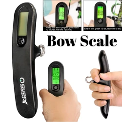 Archery LED Bow Scale 110lbs Draw Weight Weighing Tool Dynamometer Archery Compound Recurve Bow Measuring Instrument Test Tool