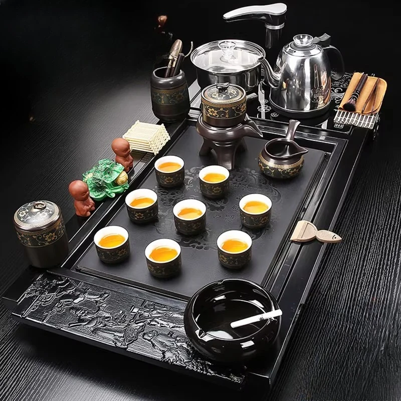 Living Room Decorative Tea Tray Ceramic Accessories Valet Table Ceremony Tea Tray Rectangle Storage Bandejas Home Decorationgs